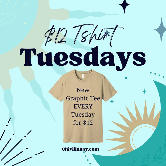 Shop Chivilla Bay's Tshirt Tuesday Deal of the Day: Over 50% Off Graphic Cotton T-Shirts