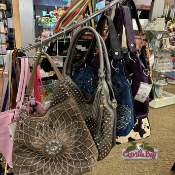 Assorted Handbags on display at Chivilla Bay