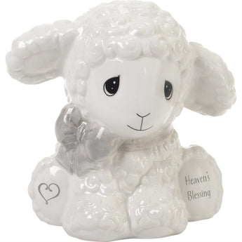 Luffie Lamb ceramic savings bank Precious Moments