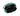 Green handbag with a reflective surface on a white background