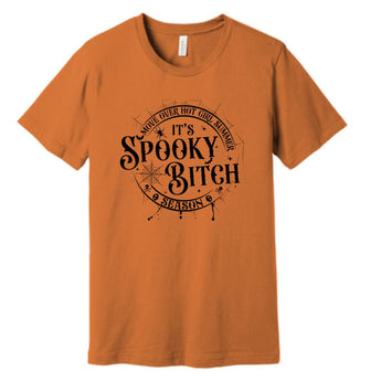 Move Over Hot Girl Summer It's Spooky Bitch Season Fall T-shirt for women.