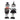 15" tall Boneskully standing fabric halloween dolls