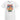 Just Here for the Wieners Retro Americana White Cotton Tshirt for the 4th of July featuring a cartoon hotdog holding a bottle of mustard with a red,white and blue background.