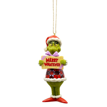 Jim Shore Merry Whatever Grinch Christmas ornament Dr. Seuss collectible