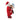 Possible Dreams Santa with a reindeer plush, holding a mug and a book, on a white background.