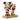 Jim Shore Disney Traditions "Candy Cane Christmas" figurine featuring Mickey and Minnie in Santa outfits holding candy canes with festive rosemaling detail.