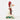 Olaf the Snowman figurine with red hat and scarf side view on a white background