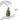 Grinch Christmas tree-themed ornament wearing a red hat and green body, held by two hands on a white background.