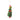 Hand-painted Grinch Christmas tree-shaped ornament wearing a red hat and tree shaped green body from Jim Shore Grinch Collection.