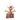 Christmas ornament of a Max the Grinch's dog with a Santa hat on a white background