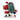 Decorative figurine of Santa Claus with a sack of gifts on a white background