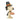 Snoopy figurine wearing a Halloween pilgrim hat and holding a pumpkin on a white background