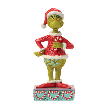 Dr. Seuss Grinch Santa broken candy cane Jim Shore