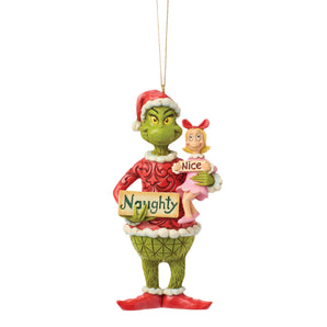 Dr. Seuss Grinch Cindy Lou Naughty Nice ornament