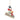 Jim Shore Heartwood Creek Frosty and Karen ornament featuring Frosty the Snowman and Karen riding a rustic log sled side view