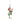 Bugs Bunny Christmas ornament with a red hat and green scarf holding a candy cane on a white background