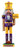 Minnesota Vikings Officially NFL Licensed Nutcracker in team colors of purple and gold.