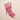 Womens Crew Funny Pink socks with Accidentally Mean Text and graphics