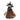 Bat Witch with Brown Skirt and Broom