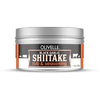 Tin of Black Garlic Shiitake Rub and Seasoning