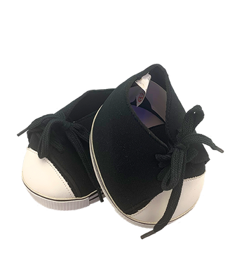 Black Hi-top shoes for 16" plush teddy bear or other 16" stuffed animals in the Frannie and Friends collection
