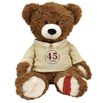 Chubs Beanster Boyds Bear plush with anniversary t-shirt