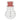 Snowman-shaped plate with a red and white patterned hat on a white background