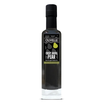 Bottle of Olivelle's Crisp Anjou Pear Barrel Aged Balsamic