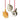 Fat Cat Hanging Ornament Assortment