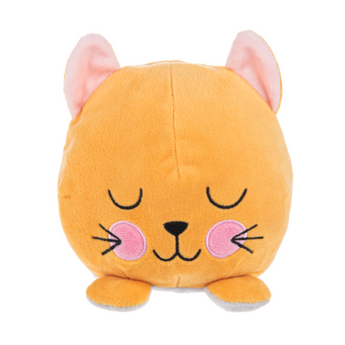 Flipsides Kitten turns inside out from orange to grey and back again. Flipsides Plush kitty measures 6 inches tall.
