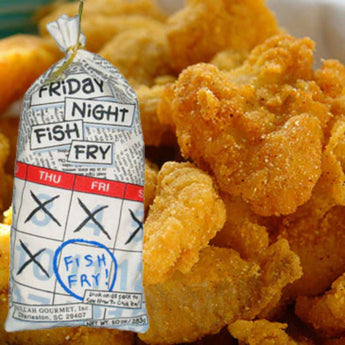 Friday Night Fish Fry Batter & Coating Mix by Gullah Gourmet - Southern crispy seafood coating.