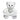 Gabriel the White Teddy Bear with Silver Heart makes a great gift for a loved one