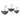 Set of 3 Galvenized Umbrella Wall Planters