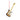 Guitar-shaped ornament with a red string on a white background