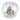 Glass snow globe with nativity scene inside on a white background