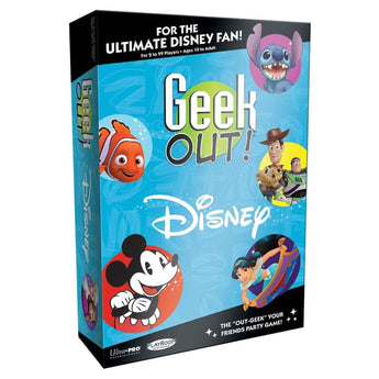 Geek Out Disney trivia party game by USAOPOLY