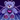 Glam the purple bear stuffed animal in the spot light full of style and glam