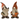 Gnome Fall Figurine 5.5" asstd