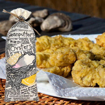 Granputters Fried Oysters Batter & Coating Mix by Gullah Gourmet - Southern peppery seafood coating.