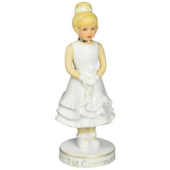 First Communion Blonde Figurine from the Growing Up Girls collection from Enesco