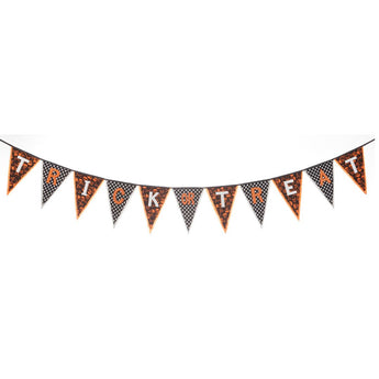 Halloween Trick or Treat Pennant Banner