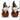 Halloween Warlock Gnomes on Pumpkins Fall Autumn Figurines
