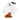 Halloween-themed figurine with ghost, pumpkin, and bat on a white background