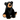 HuckleBeary the black bear plush 16 inch stuffed animal with shiny black fur