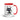 It’s fine I’m fine everything is fine stressed cat coffee mug red handle 15 oz Right side view
