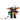 Stripe Plush toy resembling a creature from Gremlins with colorful lights on a white background