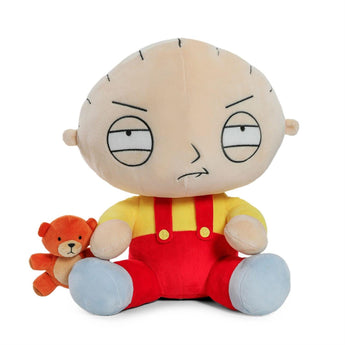 Stewie Griffin plush holding Rupert teddy bear