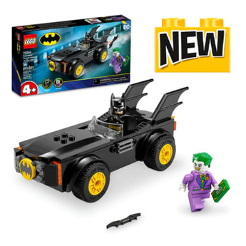 LEGO DC Batmobile Pursuit 76264 set with Batman, The Joker, and Batmobile car for kids