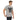 Man wearing a gray t-shirt with a funny donkey graphic design and text on a white background