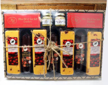 Northwoods Cranberry Meat & Cheese Gift Set with cranberry cheddar and cranberry sausage
